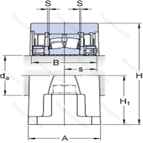 Стационарные роликоподшипниковые узлы ( ConCentra, для дюймовых валов) SYR 2 15/16 N-118