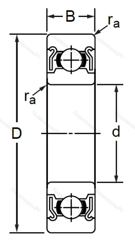 Миниатюрный шариковый подшипник 80018 (608 ZZ) XSOQLYR92X в Кургане