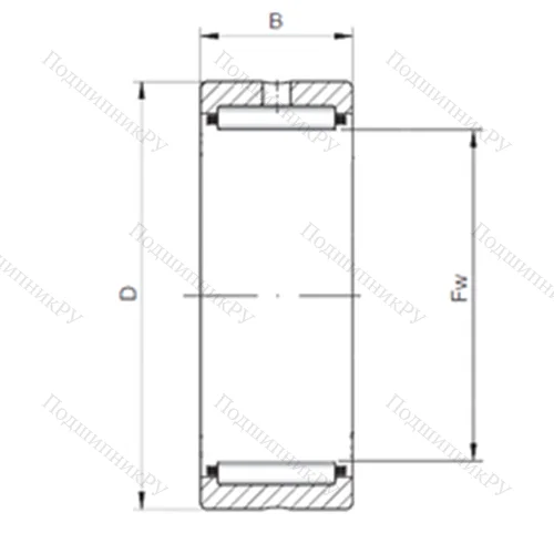 Подшипник игольчатый радиальный RNA 5907