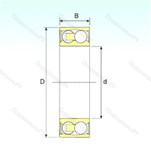 Подшипник шариковый радиальный самоцентрирующийся 2206-2RSTN 9