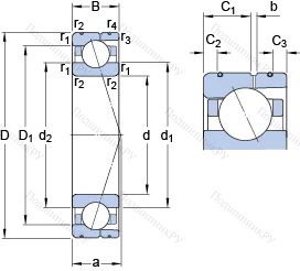 Подшипник 71917 ACD/P 4AL