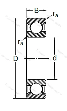 Шариковый однорядный подшипник 80318 (6318 ZZ) в Кургане