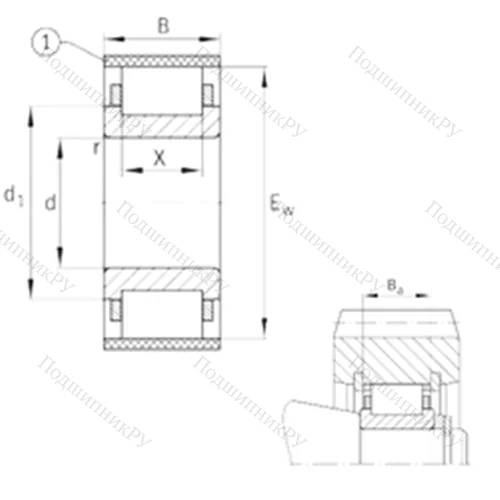 Подшипник роликовый радиальный RN 2330-E-MPBX