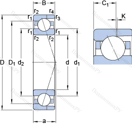 Подшипник 706 CD/P 4AH