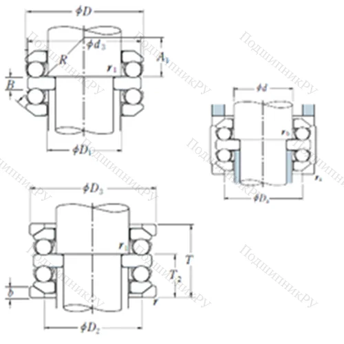 Подшипник шариковый упорный 54409U от производителя  NSK