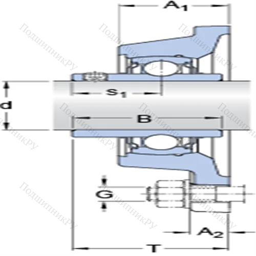 Фланцевые подшипниковые узлы типа Y с прямоугольным фланцем для высоких температур FY 30 TF/VA 228