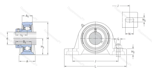 Подшипниковый узел SY 25 FM в Кургане