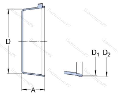 Торцевая крышка ECY 205 в Кургане