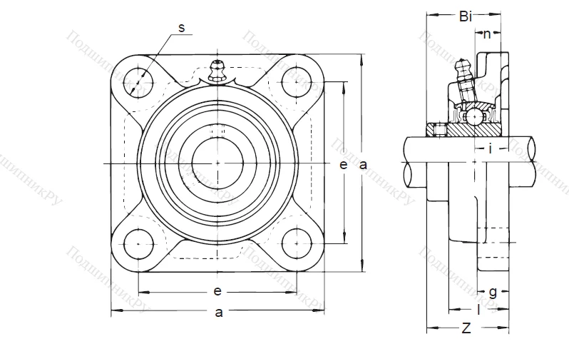 Подшипниковый узел UCF 316