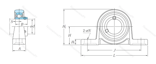 Подшипниковый узел UP 002 JE 1 в Кургане