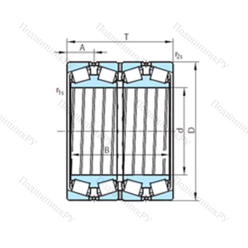 Подшипник роликовый радиально-упорный  612-317