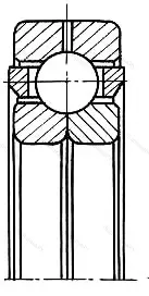 Подшипник  QJ 211 (176211) размер 55x100x21