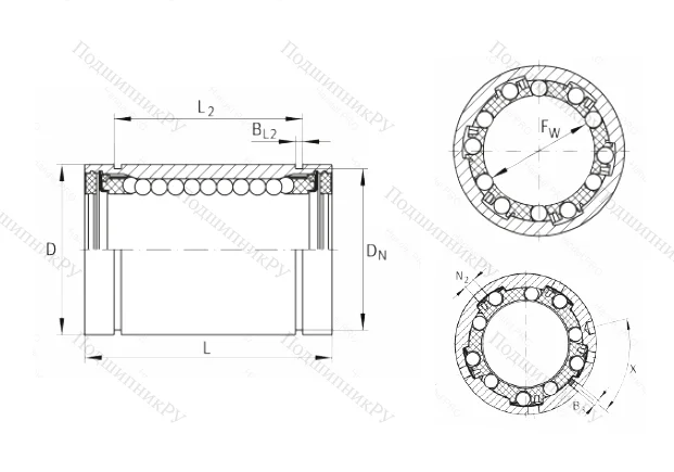 Подшипник KB 30 PP