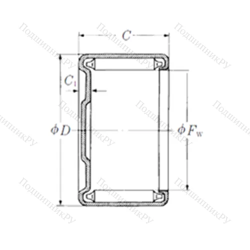 Подшипник игольчатый радиальный M-871