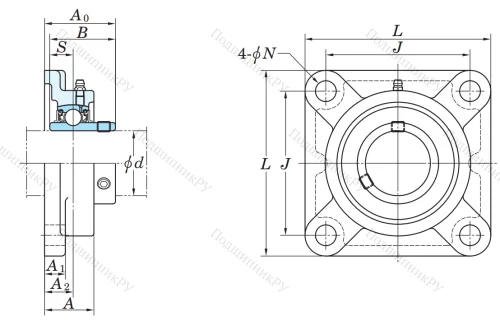 Подшипниковый узел UCF 216 в Кургане