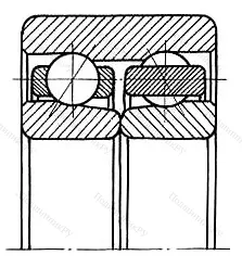 Подшипник  3207D (3086207) размер 35x72x27