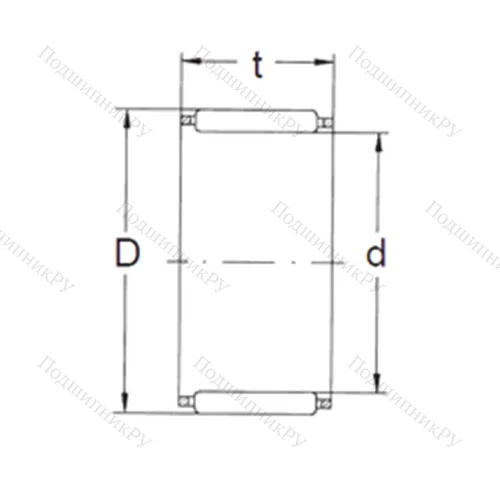 Подшипник игольчатый радиальный K 70X 78X 23