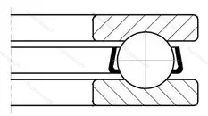 Подшипник  51112 (8112) размер 60x85x17