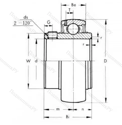 Корпусный подшипник UC 211-32 ASAHI в Кургане