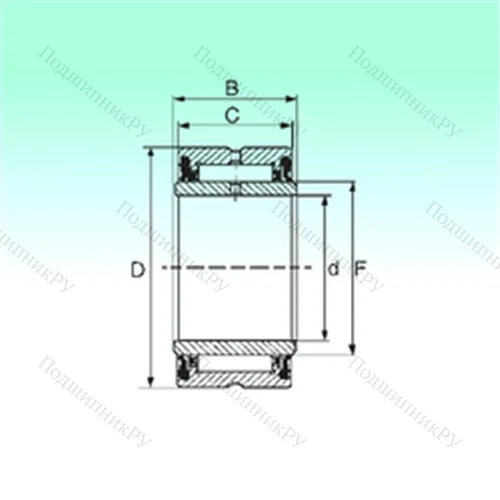 Подшипник игольчатый радиальный NA 4901 2RS