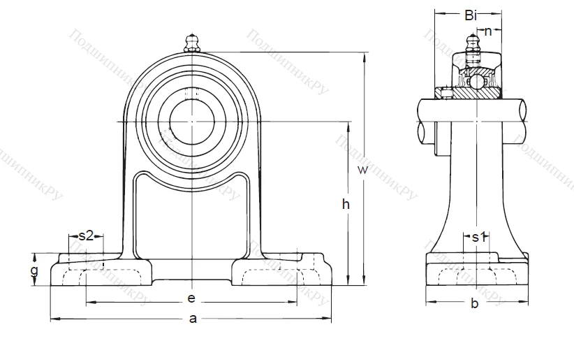 Подшипниковый узел UCPH 207
