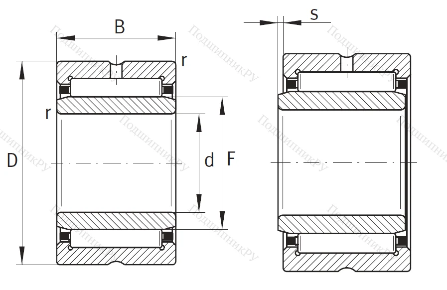 Игольчатый подшипник NA 4900 XL