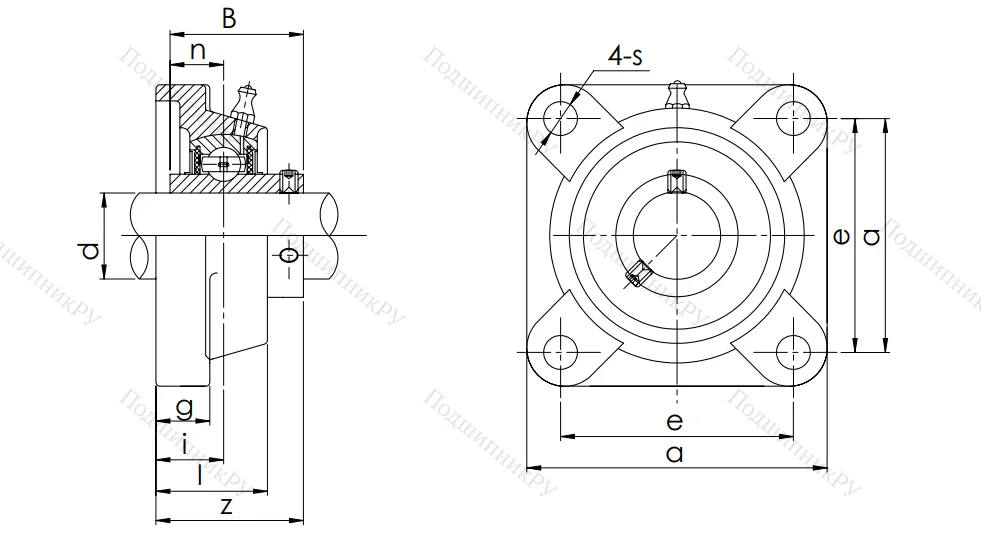Подшипниковый узел UCF 316