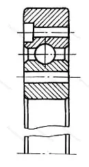 Модификация подшипника 540792Х1 размер 460x580x21 ГПЗ-1 от производителя  ГПЗ-1