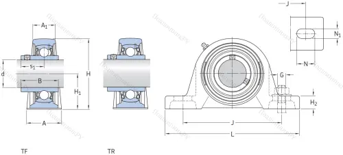 Подшипниковый узел SY 20 TF в Кургане