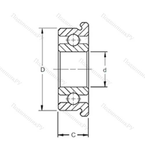 Подшипник шариковый радиальный SF 634