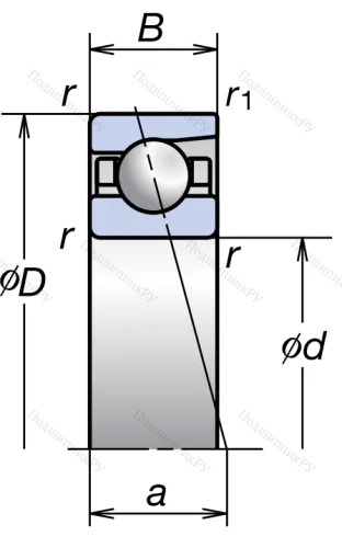 Сверхточный подшипник 7214 CTRSULP 3