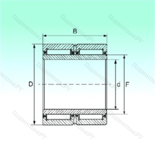Подшипник игольчатый радиальный NA 6917 ZW