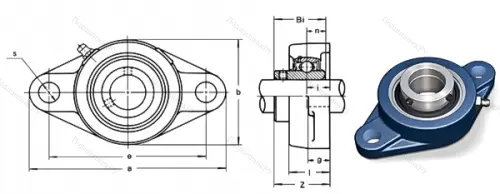 Подшипниковый узел UCFL 215 в Кургане