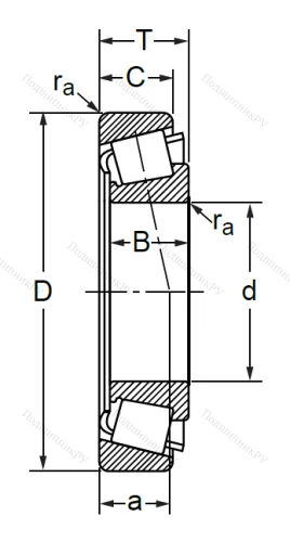 Конический роликовый подшипник 7610 (32310) в Кургане