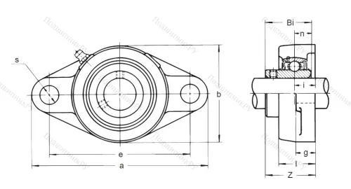 Подшипниковый узел UCFL 203 в Кургане