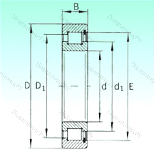 Подшипник роликовый радиальный SL 183017