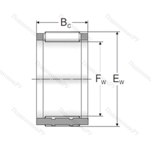 Подшипник игольчатый радиальный KZK 25x31x18,7