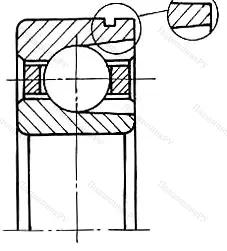Модификация подшипника 170412А размер 60x150x35