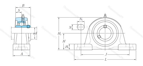 Подшипниковый узел UCP 211 J в Кургане