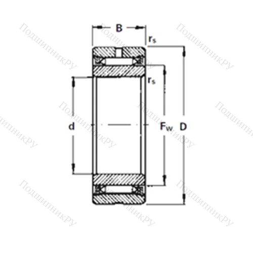 Подшипник игольчатый радиальный NA 2085