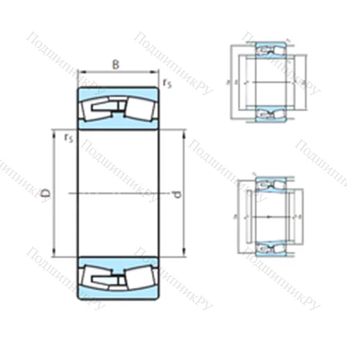 Подшипник роликовый радиальный самоцентрирующийся 23052MB