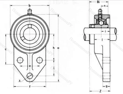 Подшипниковый корпус FK 205 ASAHI в Кургане