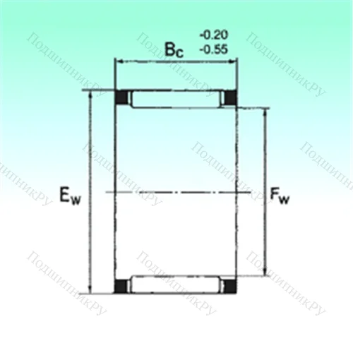 Подшипник игольчатый радиальный KZK 24x30x16