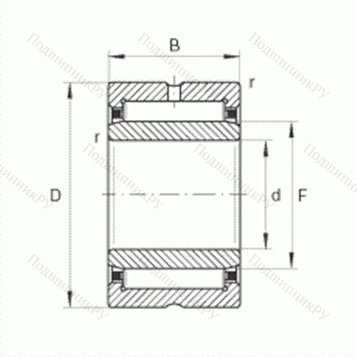 Подшипник роликовый игольчатый NKI 50/35
