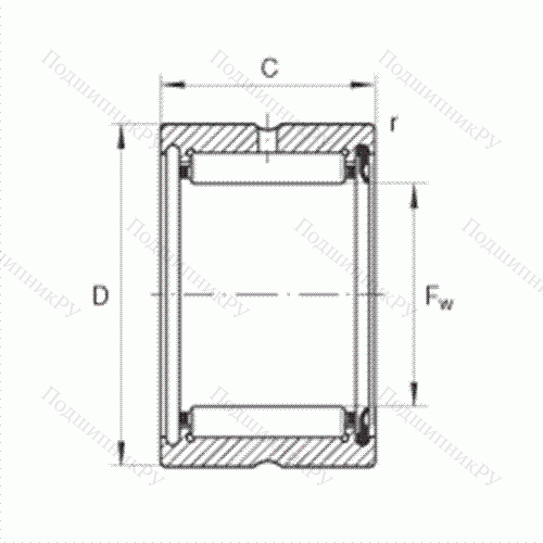 Подшипник роликовый игольчатый RNA 4907-RSR